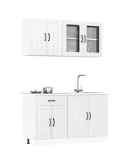 Ensemble d'armoires de cuisine 4 pcs Kalmar bois d'ingénierie | Mobilier & Déco