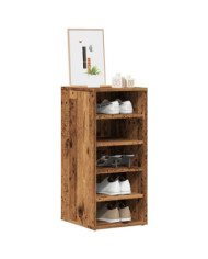 Armoires à chaussures 2 pcs vieux bois bois d'ingénierie | Mobilier & Déco