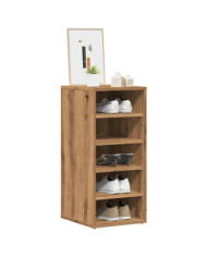 Armoires à chaussures 2 pcs chêne artisanal bois d'ingénierie | Mobilier & Déco