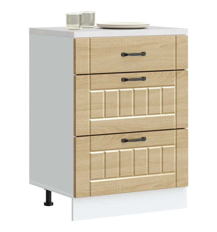 Armoire de cuisine Lucca chêne sonoma bois ingénierie | Mobilier & Déco