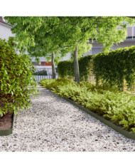 Bordures pelouse 10pcs vert olive 10x103cm acier laminé à froid | Mobilier & Déco