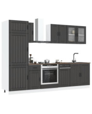 Ensemble d'armoires de cuisine 8 pcs Kalmar bois d'ingénierie | Mobilier & Déco