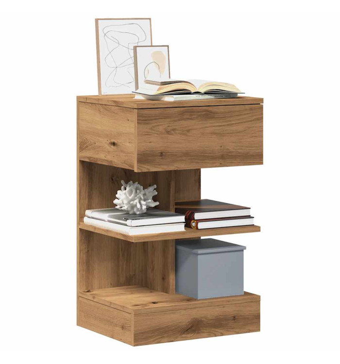 Tables de chevet 2 pcs chêne artisanal 40x35x65 cm | Mobilier & Déco