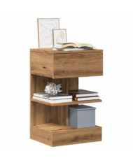 Tables de chevet 2 pcs chêne artisanal 40x35x65 cm | Mobilier & Déco
