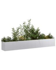 Jardinière 280x40x40 cm acier galvanisé | Mobilier & Déco