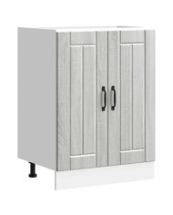 Meuble de base de lavabo Lucca sonoma gris bois d'ingénierie | Mobilier & Déco
