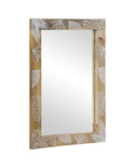 Miroir de salle de bain 50x3x70 cm bois de manguier massif | Mobilier & Déco