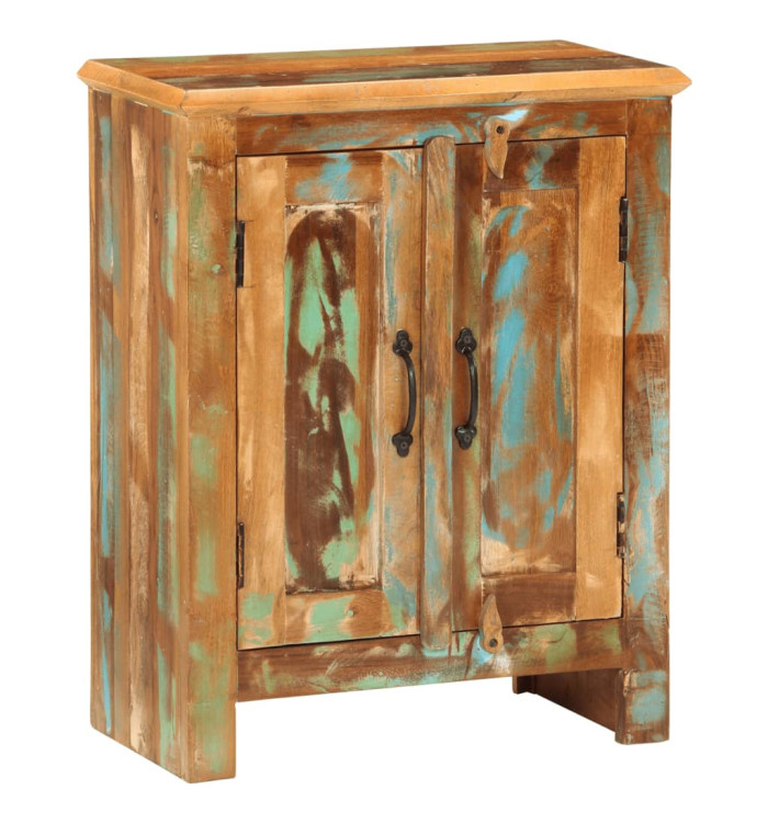 Buffet avec 2 portes 55x30x70 cm bois massif de récupération | Mobilier & Déco
