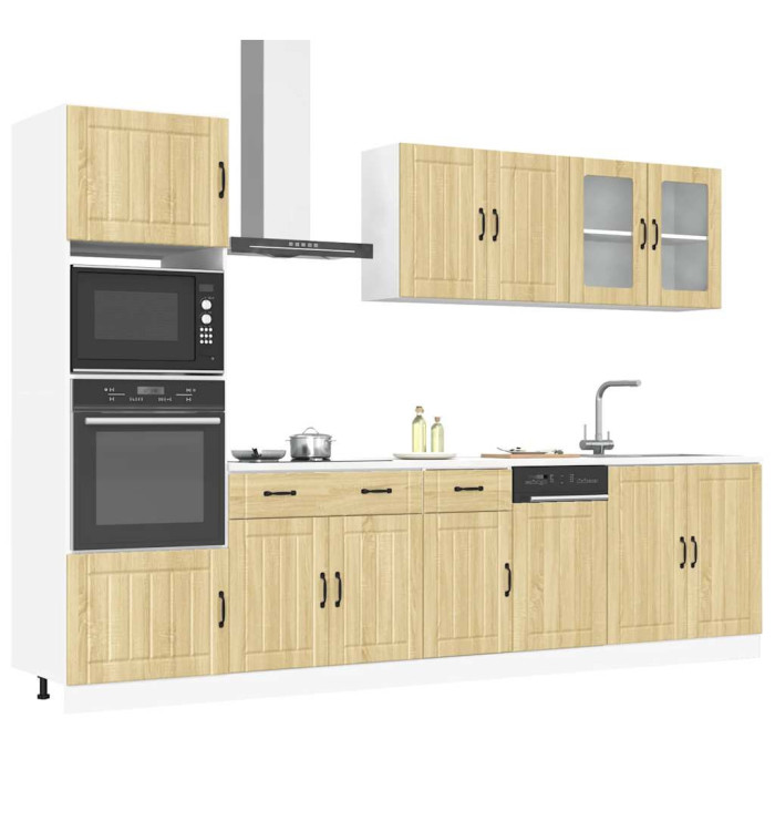 Ensemble d'armoires de cuisine 7 pcs Kalmar bois d'ingénierie | Mobilier & Déco