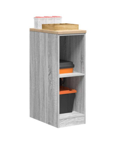 Armoire de rangement de garage sonoma gris 30x51x85 cm bois pin | Mobilier & Déco