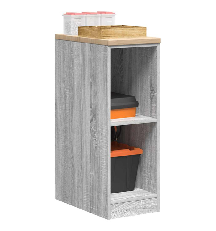 Armoire de rangement de garage sonoma gris 30x51x85 cm bois pin | Mobilier & Déco