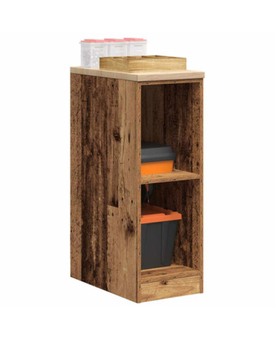 Armoire de rangement de garage vieux bois 30x51x85 cm bois pin | Mobilier & Déco