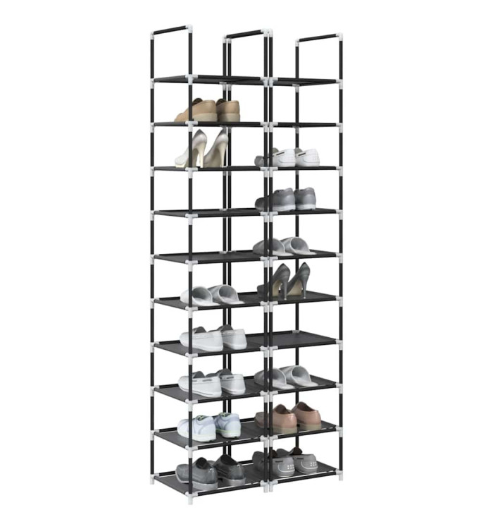 Étagères chaussures 2 pcs 10niveaux 33x33x174cm tissu non-tissé | Mobilier & Déco