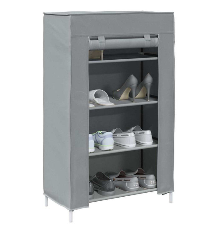 Meuble à chaussures gris 60,5x30x97 cm tissu non tissé | Mobilier & Déco