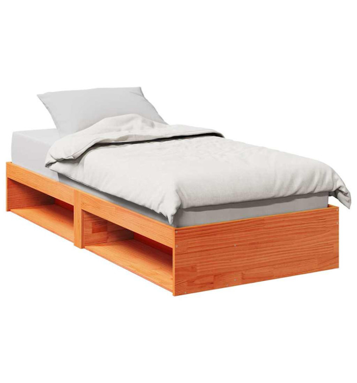 Lit de jour sans matelas cire marron 90x200 cm bois pin massif | Mobilier & Déco