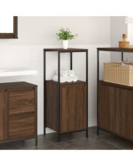 Meuble de salle de bain avec étagères chêne marron 36x35x95 cm | Mobilier & Déco