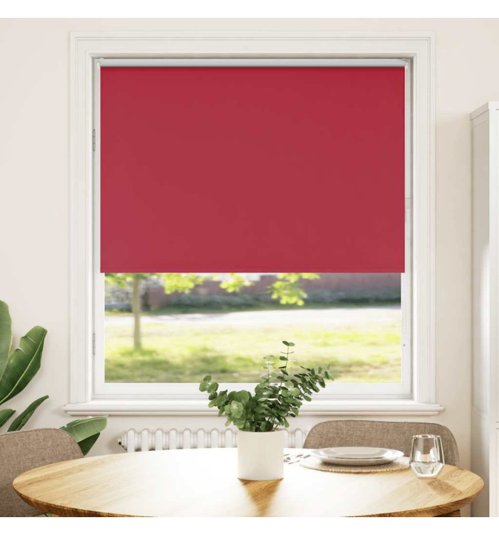 Store enrouleur occultant rouge largeur du tissu 90,7 cm | Mobilier & Déco