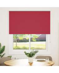 Store enrouleur occultant rouge largeur du tissu 131,6 cm | Mobilier & Déco