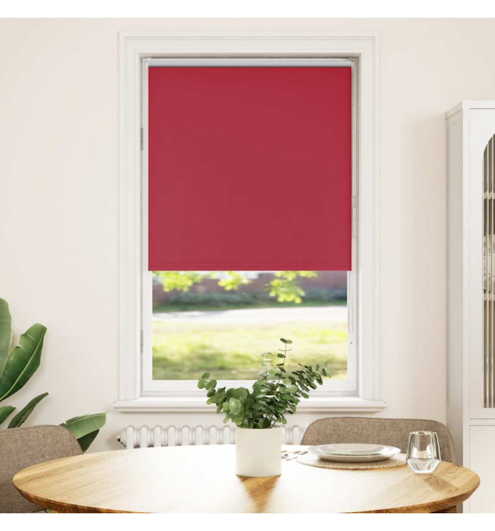 Store enrouleur occultant rouge largeur du tissu 65,7 cm | Mobilier & Déco