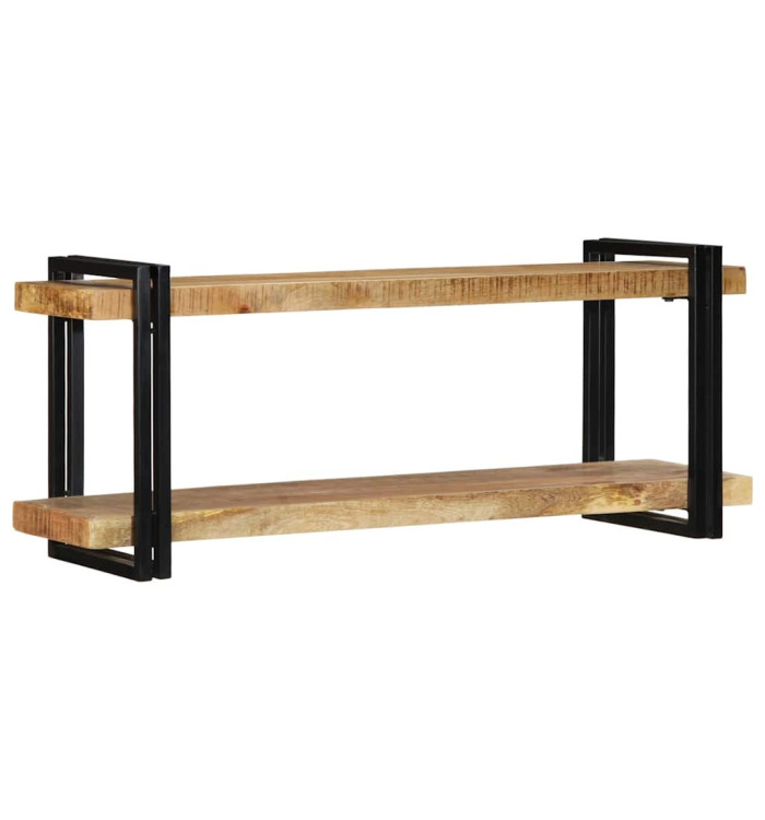 Étagère murale 110x33x45 cm bois de manguier massif brut | Mobilier & Déco
