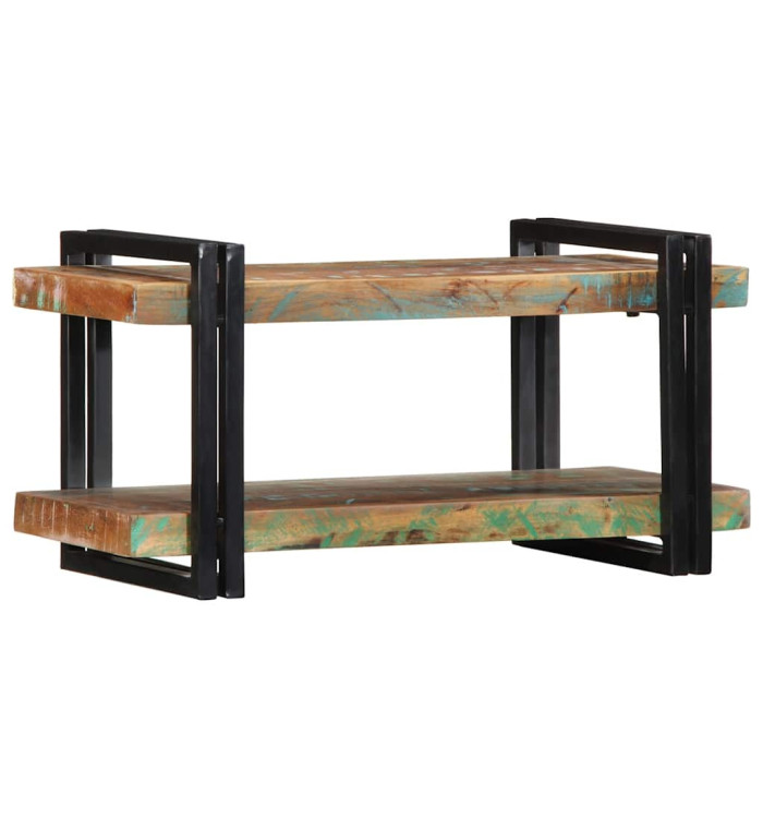 Étagère murale multicolore bois massif récupération | Mobilier & Déco