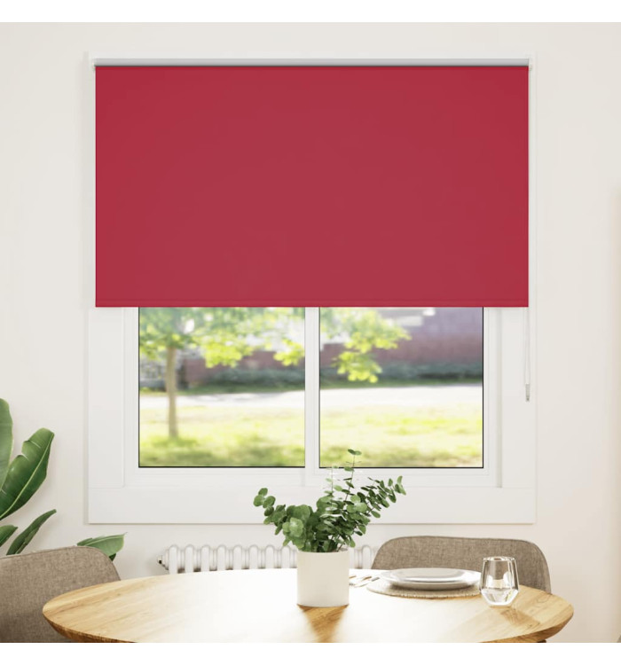 Store enrouleur occultant rouge largeur du tissu 126,6 cm | Mobilier & Déco