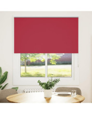 Store enrouleur occultant rouge largeur du tissu 126,6 cm | Mobilier & Déco