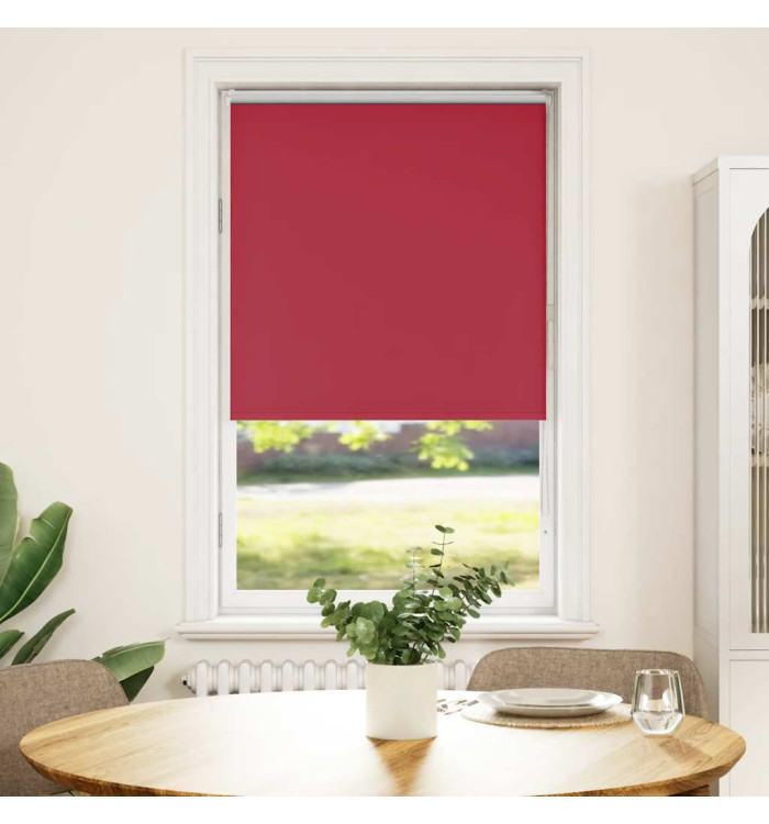 Store enrouleur occultant rouge largeur du tissu 65,7 cm | Mobilier & Déco