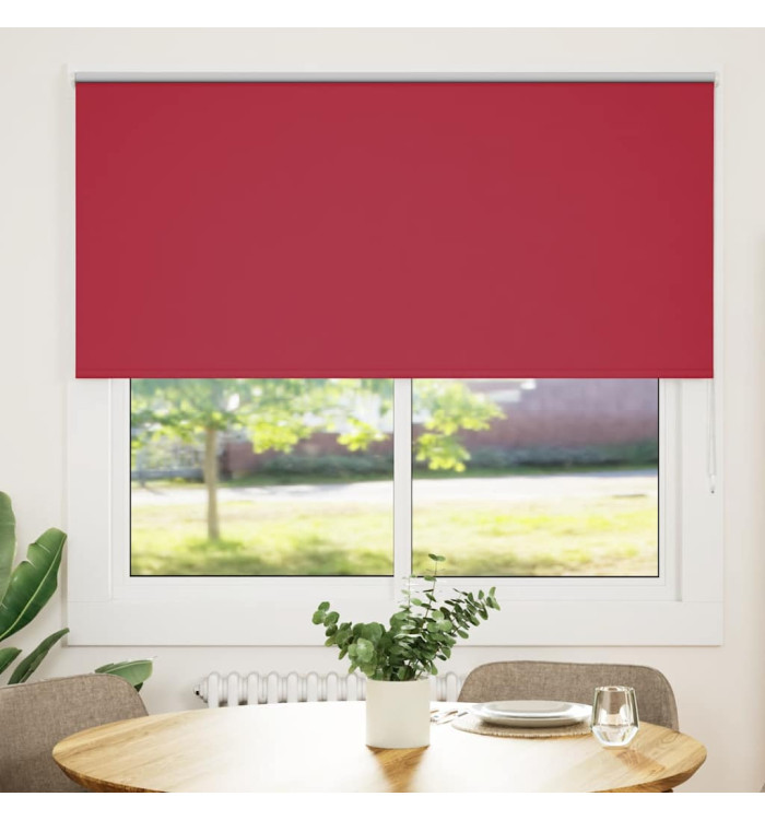 Store enrouleur occultant rouge largeur du tissu 156,6 cm | Mobilier & Déco