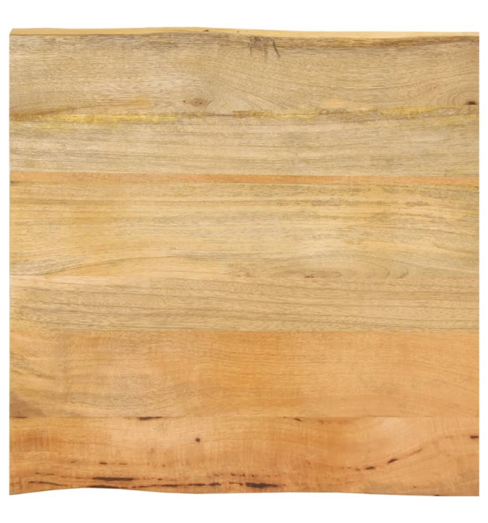 Dessus de table 60x60x2,5 cm bord vivant bois massif manguier | Mobilier & Déco