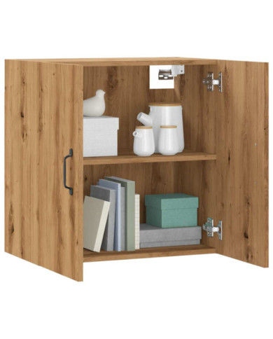 Armoire murale chêne artisanal 60x31x60 cm bois d'ingénierie | Mobilier & Déco
