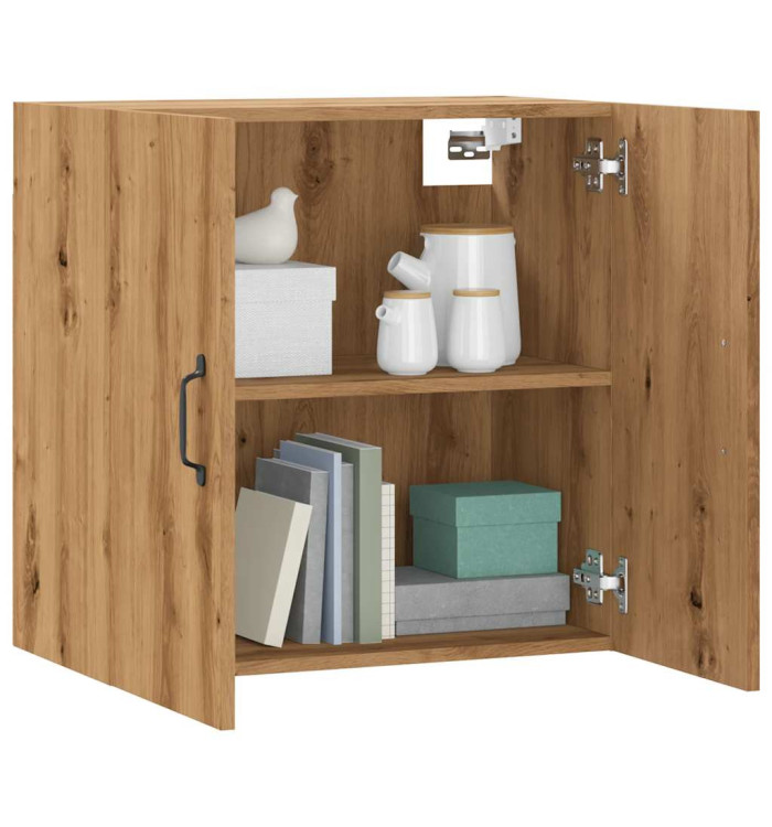 Armoire murale chêne artisanal 60x31x60 cm bois d'ingénierie | Mobilier & Déco