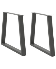 Pieds de table à manger forme V 2 pcs anthracite 70x(72-73,3)cm | Mobilier & Déco
