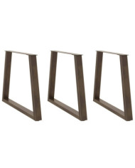 Pieds de table à manger forme de V 2 pcs 80x(72-73,3) cm acier | Mobilier & Déco