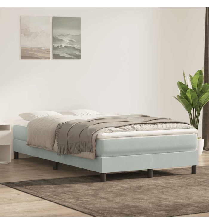Sommier à lattes de lit sans matelas gris clair 120x220cm | Mobilier & Déco