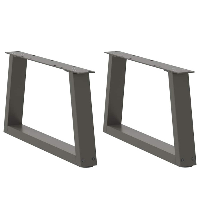 Pieds de table à manger forme V 2 pcs anthracite 50x(30-31,3)cm | Mobilier & Déco