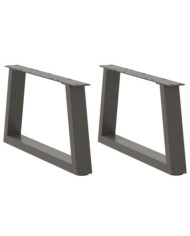 Pieds de table à manger forme V 2 pcs anthracite 50x(30-31,3)cm | Mobilier & Déco