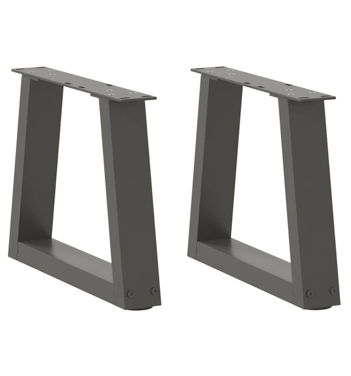 Pieds de table à manger forme V 2 pcs anthracite 40x(30-31,3)cm | Mobilier & Déco