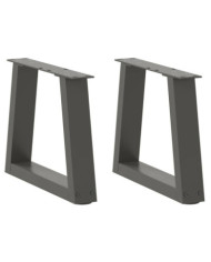 Pieds de table à manger forme V 2 pcs anthracite 40x(30-31,3)cm | Mobilier & Déco