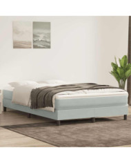 Sommier à lattes de lit sans matelas gris clair 140x220cm | Mobilier & Déco