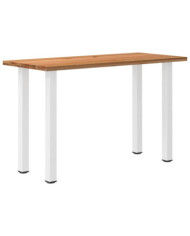 Table de bar marron clair bois de chêne massif rectangulaire | Mobilier & Déco