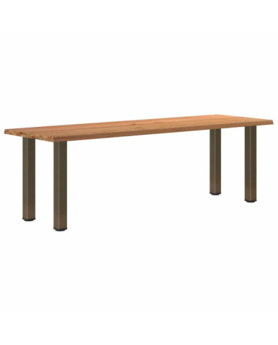 Table à manger et bord naturel bois massif chêne rectangulaire | Mobilier & Déco