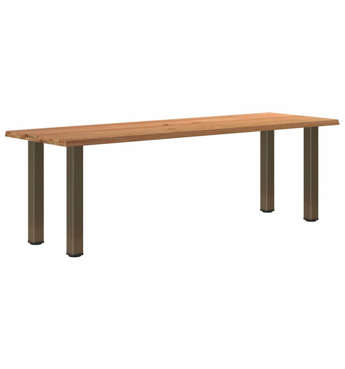 Table à manger et bord naturel bois massif chêne rectangulaire | Mobilier & Déco