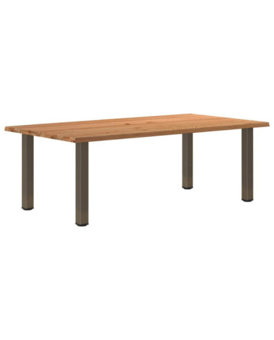 Table à manger et bord naturel bois massif chêne rectangulaire | Mobilier & Déco