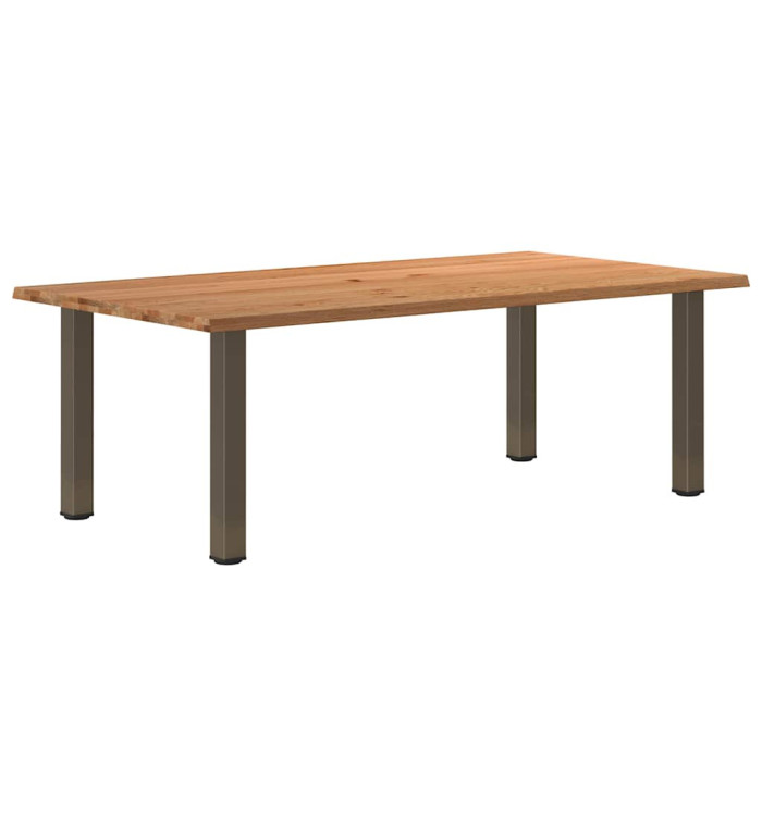 Table à manger et bord naturel bois massif chêne rectangulaire | Mobilier & Déco