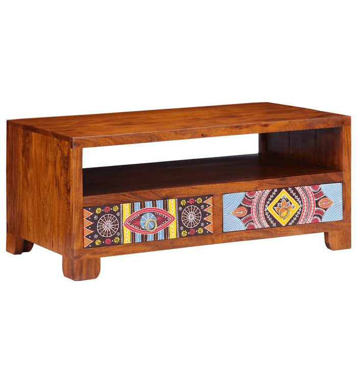 Table basse 90x50x40 cm bois d'acacia massif | Mobilier & Déco