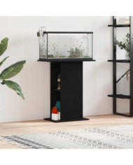Support pour aquarium chêne noir 60,5x36x72,5 cm | Mobilier & Déco