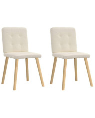 Chaises à manger lot de 2 Lin | Mobilier & Déco