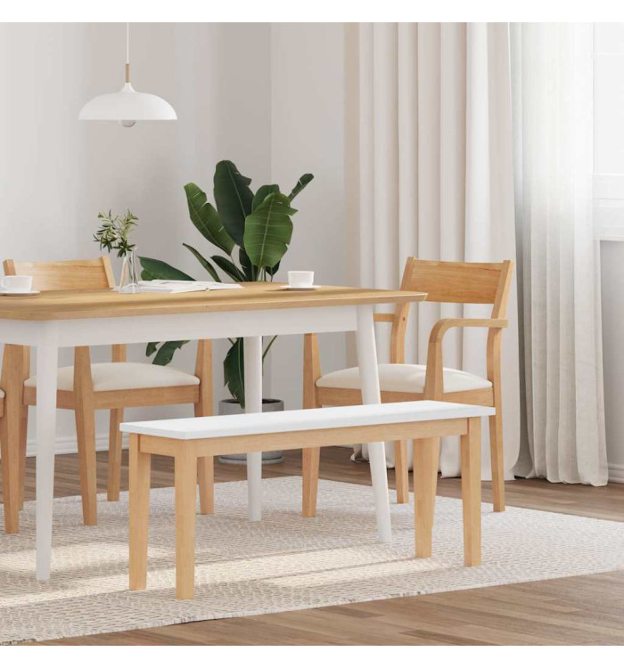 Banc 110 cm bois massif caoutchouc | Mobilier & Déco