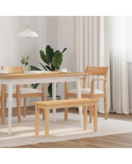 Banc 90 cm bois massif caoutchouc | Mobilier & Déco